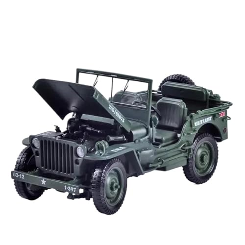 1:18 für Willys GP Skala Modell Auto Sammlung Metall Fahrzeug Statische Display von JXYAQTSOF