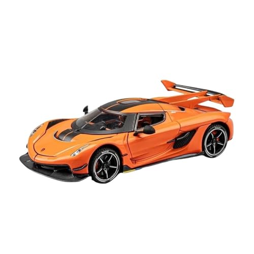 1:24 für Jesko Automodell Legierung Automodell Sport Home Dekoration(Orange) von JXYAQTSOF