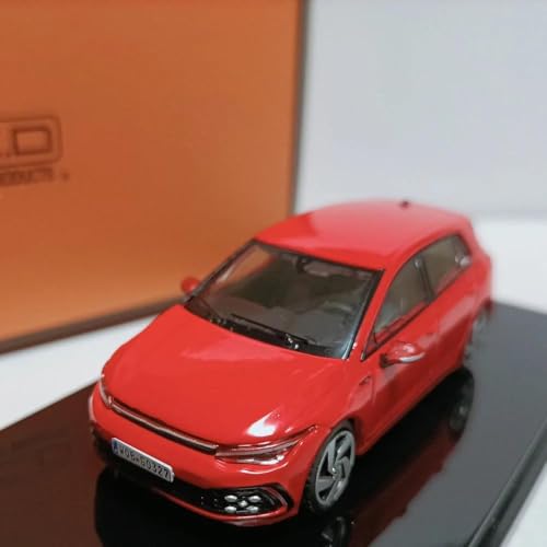 1:64 für Golf MKVIII Kleine Stahlkanone Druckgusslegierung Statisches Automodell Wohnkultursammlung(Red) von JXYAQTSOF