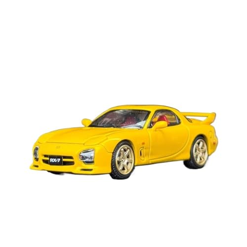 1:64 für Mazda Rx-7 Fd3s Eine Spec Speed ​​​​Miniatur Auto Modell Dekorationen(Yellow) von JXYAQTSOF