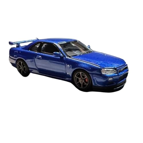 1:64 für Nissan Skyline GT-R R34 V Spec II Legierung Druckguss Statische Auto Modell Home Decor Sammlung von JXYAQTSOF