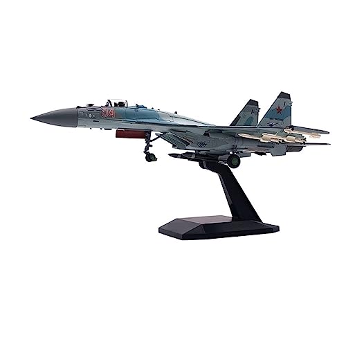 Flugzeug Modell Aus Metall 1: 100 Für Su 35 Fighte Flugzeugmodell Druckguss-Legierung Scale Simulation Aircraft Model Collection Display(A) von JXYAQTSOF