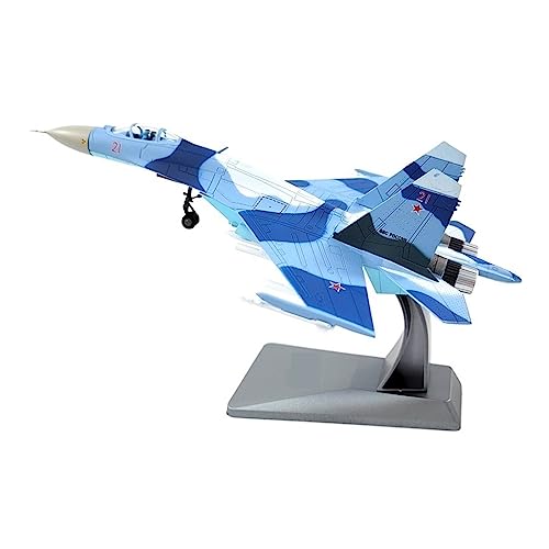 Flugzeug Modell Aus Metall 1: 100 Für Su 35 Fighte Flugzeugmodell Druckguss-Legierung Scale Simulation Aircraft Model Collection Display(C) von JXYAQTSOF