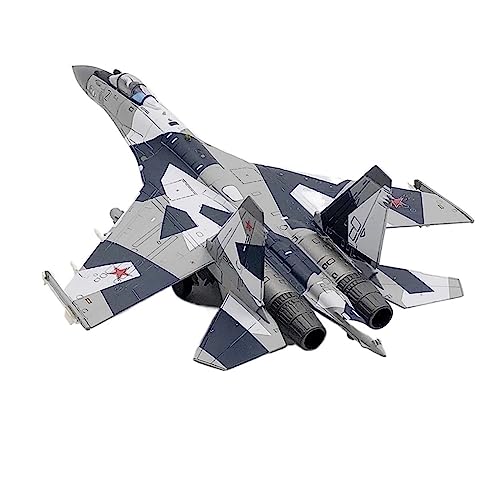 Flugzeug Modell Aus Metall 1: 100 Für Su 35 Fighte Flugzeugmodell Druckguss-Legierung Scale Simulation Aircraft Model Collection Display(E) von JXYAQTSOF