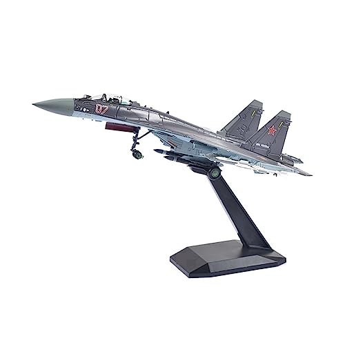 Flugzeug Modell Aus Metall 1: 100 Für Su 35 Fighte Flugzeugmodell Druckguss-Legierung Scale Simulation Aircraft Model Collection Display(F) von JXYAQTSOF