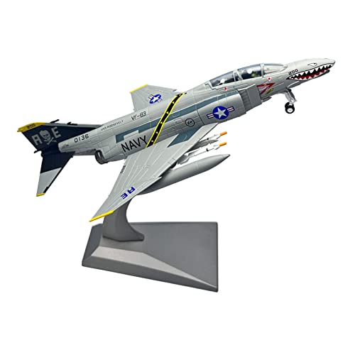 Flugzeug Modell Aus Metall 1:100 Für F4C F-4C Phantom Fighter Die-Cast Metall Flugzeugmodell Spielzeugsammlung Oder Geschenk(Silber) von JXYAQTSOF