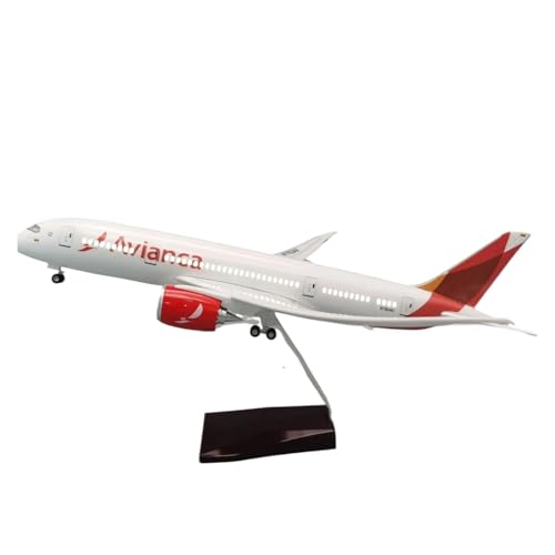 Flugzeug Modell Aus Metall 1:130 Für Columbia Avianca B787 Airlines Scale Flugzeug Druckguss Harz Modell Mit Display Stand(No Light) von JXYAQTSOF