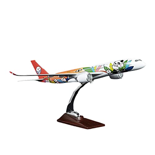 Flugzeug Modell Aus Metall 1:142 Passend Für Sichuan Airlines Panda Airbus A350 Alu-Druckgussmodell Sammlerflugzeug-Souvenir von JXYAQTSOF