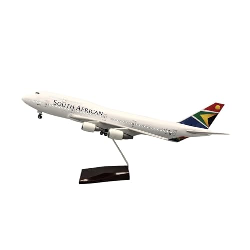 Flugzeug Modell Aus Metall 1:150 Für South African Airways 747 Verkehrsflugzeug Flugzeug Modell Simulation Ornament Boeing Geschenk Jungen(No Light) von JXYAQTSOF