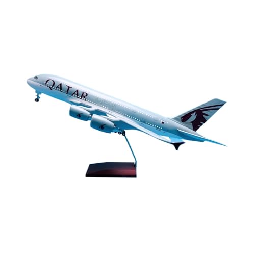 Flugzeug Modell Aus Metall 1:160 Flugzeug Airbus Mit Rädern Und LED-Leuchten Für A380 Qatar Airways Flugzeugmodellkollektion 46 cm Flugzeug Modell Aus Metall 1:160 Flugzeug Airbus Mit Rädern Und LED-Leuchten Für A380 Qatar Airways Flugzeugmodellkollektion 46 cm von JXYAQTSOF