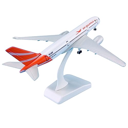 Flugzeug Modell Aus Metall 1:300 20 cm mit Rädern Flugzeugmodell Flugzeuge Airbus A350-900 für Air Maurituis Flugzeugmodell von JXYAQTSOF