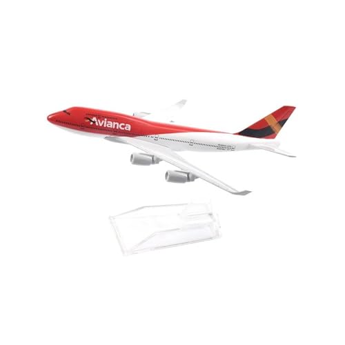 Flugzeug Modell Aus Metall 1:400 Für AVIANCA Colombia B747 Flugzeugmodell Diecast Metal Miniaturflugzeuge Jungenspielzeug von JXYAQTSOF
