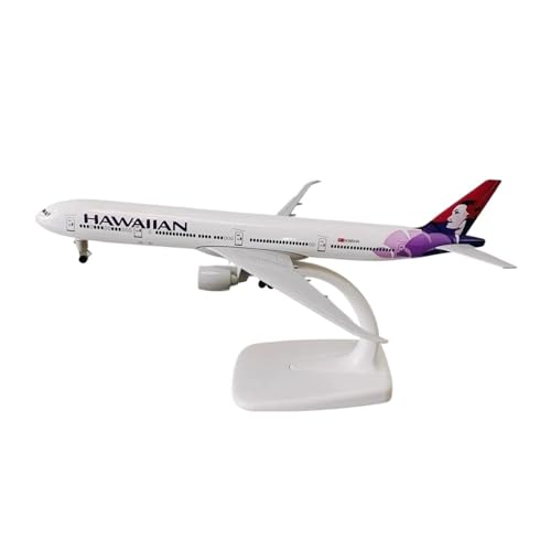 Flugzeug Modell Aus Metall 1:400 Für Hawaiian B777 Airlines 20cm Metall Skala Flugzeug Modell Dekoration Wohnzimmer Junge Geschenk von JXYAQTSOF