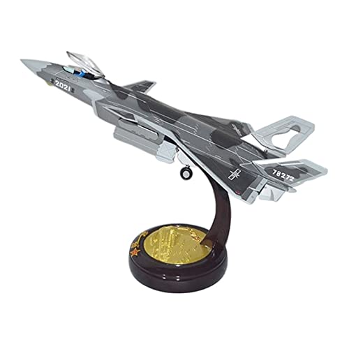 Flugzeug Modell Aus Metall 1:48 Fit Für J-20 Legierung Kämpfer Feine Version Druckguss Modell Flugzeug Sammler Display Mode Geschenk von JXYAQTSOF