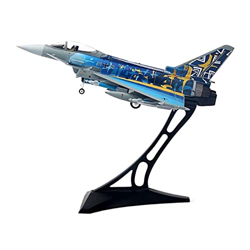 Flugzeug Modell Aus Metall 1:72 Passend Für Typhoon EF-2000 Fighter Blue Flugzeuglegierung Druckgussmodell Erwachsene Fans Geschenk-Souvenir(with Base) von JXYAQTSOF