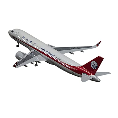 Flugzeug Modell Aus Metall 1:80 Fit Für Sichuan Airlines A320 Flugzeuglegierung Druckgussmodell Sammlerflugzeug Souvenirgeschenk(Upgrade Models (with Lights)) von JXYAQTSOF