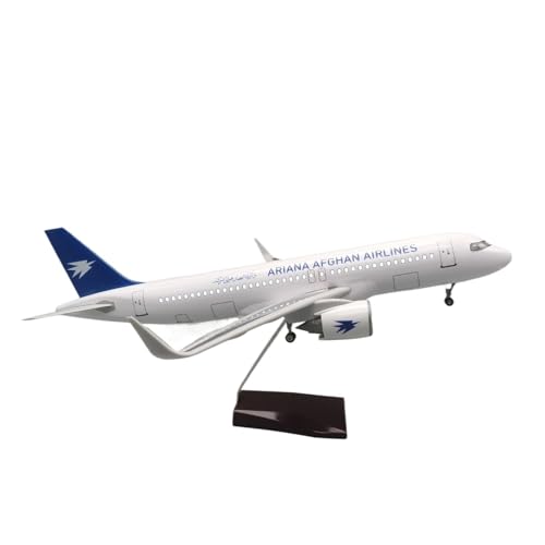 Flugzeug Modell Aus Metall 1:80 Für Afghan Airlines A320neo Verkehrsflugzeugmodell Souvenir Ornamente Sammlung Geschenk Für Erwachsene(with Light) von JXYAQTSOF