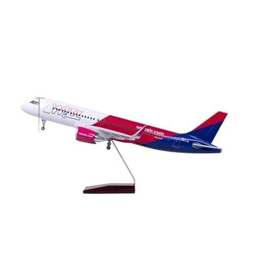 Flugzeug Modell Aus Metall 1:80 Für Neo Wizz Air A320 Airlines 47cm Harz Druckguss Flugzeug Mit Licht Fahrwerk Souvenir(with Light) von JXYAQTSOF