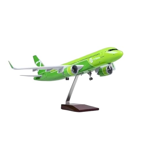 Flugzeug Modell Aus Metall 1:80 Für Siberia S7 A320 Neo Harz Flugzeug Modell Wohnzimmer Dekoration Mit Fahrwerk Und Licht(No Light) von JXYAQTSOF