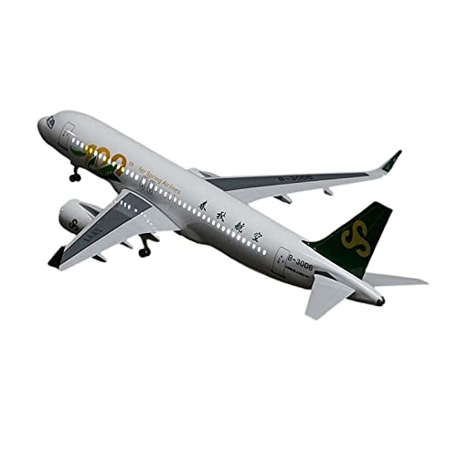 Flugzeug Modell Aus Metall 1:80 Passend Für Spring Airlines A320 Flugzeuglegierung Druckgussmodell Sammlerstück Flugzeug-Souvenir(Upgrade Models (with Lights)) von JXYAQTSOF