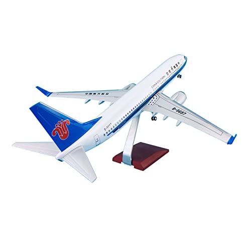 Flugzeug Modell Aus Metall 1:85 Flugzeug Mit Rädern, Passend Für Boeing B737-800, Miniatur-Dekorationsflugzeug Aus Kunststoff, Flugzeugmodell von JXYAQTSOF