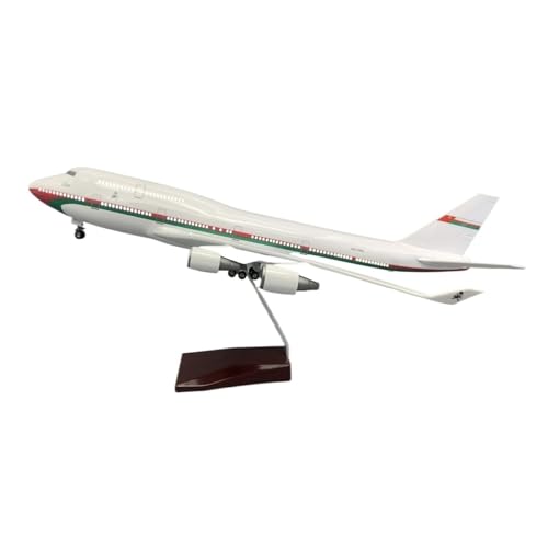 Flugzeug Modell Aus Metall 47 cm Für Flugzeuge B747 Aman Präsidenten Sonderflugzeugmodell Mit Touch-Lichtern Rädern Flugzeugdekoration(NO Light) von JXYAQTSOF