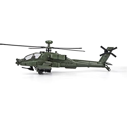 Flugzeug Modell Aus Metall Ah-64 Apache Praktische Legierung Für Hubschrauber-Flugzeugmodell-Simulationsmodell, Ton- Und Lichtgeschenk(with Retail Box) von JXYAQTSOF