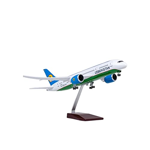 Flugzeug Modell Aus Metall Passend Für Maßstabsgetreues Modellflugzeug Spielzeug B787 Dreamliner Mit Lichtern Und Rädern Aus Druckgussharz Serie 1/130(A) von JXYAQTSOF