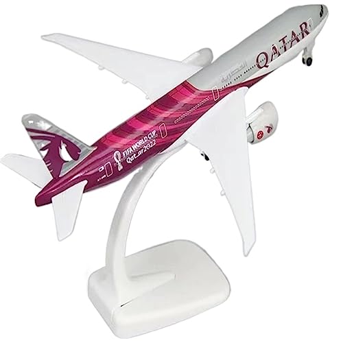 Flugzeug Modell Aus Metall Qatar for Airways Boeing 777 B777 Druckgussflugzeug Modellflugzeug Mit Radfahrwerk Geschenkspielzeug von JXYAQTSOF
