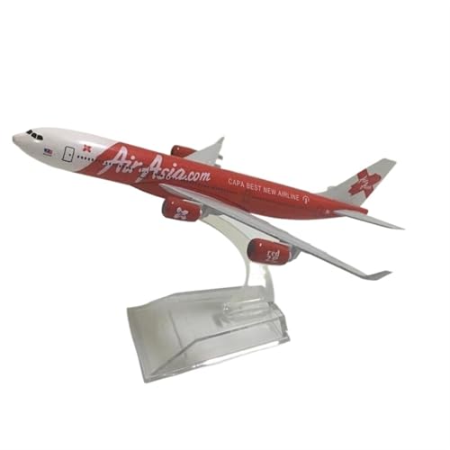 JIAOBING 1:400 Flugzeugmodell Aus Metalldruckguss for AirAsia Tiger A320 Flugzeug SEMANOAT HARIMAU MUDA Modellflugzeug(Asia Airbus 340) von JXYAQTSOF
