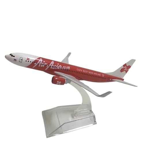 JIAOBING 1:400 Flugzeugmodell Aus Metalldruckguss for AirAsia Tiger A320 Flugzeug SEMANOAT HARIMAU MUDA Modellflugzeug(Asia Boeing 737) von JXYAQTSOF