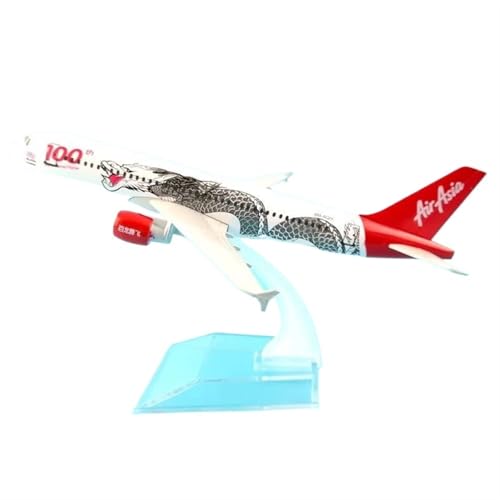 JIAOBING 1:400 Flugzeugmodell Aus Metalldruckguss for AirAsia Tiger A320 Flugzeug SEMANOAT HARIMAU MUDA Modellflugzeug(Asia Dragon) von JXYAQTSOF