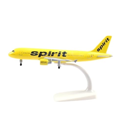 JIAOBING 20 cm Für Spirit Airlines A320 Flugzeugmodell Druckguss-Metallmodell Flugzeug Statische Display-Ornamente JIAOBING 20 cm Für Spirit Airlines A320 Flugzeugmodell Druckguss-Metallmodell Flugzeug Statische Display-Ornamente von JXYAQTSOF