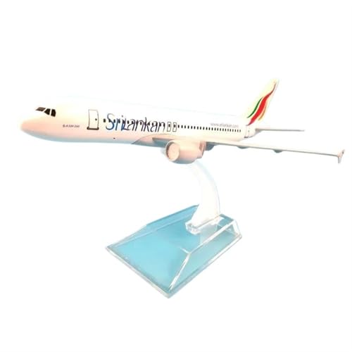JIAOBING 20CM for Sri Lankan Airlines A320 Flugzeugmodell Legierung Metall Druckguss Flugzeugmodell Spielzeugflugzeug(16CM SriLankan) von JXYAQTSOF