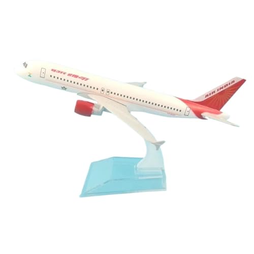 JIAOBING Flugzeugmodell Aus Legiertem Metall for Air India A320-Modellflugzeug Mit Ständer, Geschenksammlung for Kinder, 16 cm(139) von JXYAQTSOF