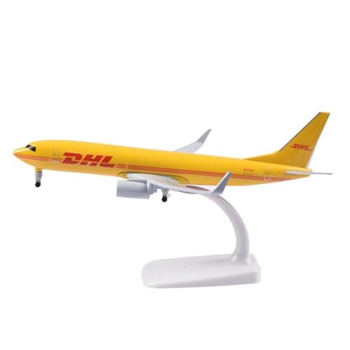 JIAOBING Für DHL Airlines 737 Flugzeugmodell, Druckguss-Metallmodellflugzeug Mit Rädern, Boeing 737 Sammlermodell, 20 cm JIAOBING Für DHL Airlines 737 Flugzeugmodell, Druckguss-Metallmodellflugzeug Mit Rädern, Boeing 737 Sammlermodell, 20 cm von JXYAQTSOF