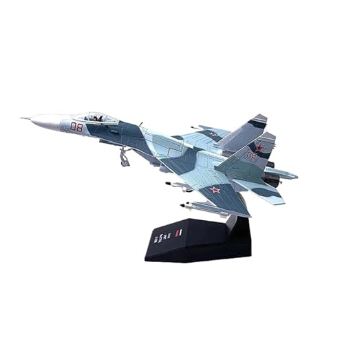 JIAOBING Für Das Russische Luftwaffen-Kampfflugzeug Sukhoi Su-27, Druckguss-Metallflugzeug Im Maßstab 1:100, Militär-Sammelmodell(SU-27) von JXYAQTSOF