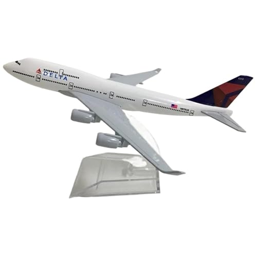 JIAOBING Für Delta Airlines Boeing 747 Druckguss-Flugzeugmodell Im Maßstab 1:400, Modellflugzeug-Displaysammlung Aus Legiertem Metall JIAOBING Für Delta Airlines Boeing 747 Druckguss-Flugzeugmodell Im Maßstab 1:400, Modellflugzeug-Displaysammlung Aus Legiertem Metall von JXYAQTSOF