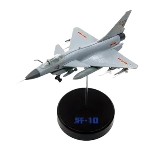 JIAOBING Geeignet Für J-10A-Kampfflugzeuge Der Chinesischen Luftwaffe, J-10-Legierungsflugzeugmodell Mit Halterung Im Maßstab 1:144(Gray) von JXYAQTSOF