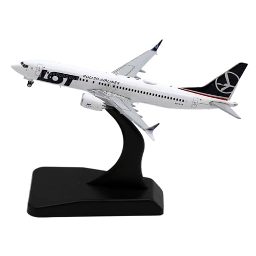 JIAOBING Legierungs-Sammelflugzeug 1:400 Für Lot Polish Airlines StarAlliance Boeing B737MAX Druckguss-Flugzeugmodell von JXYAQTSOF
