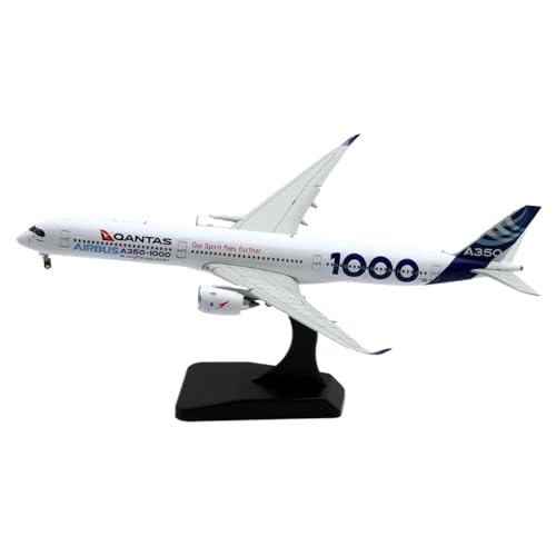 JIAOBING Legierungs-Sammelflugzeug-Geschenk 1:400 Airbus Industrie A350-1000 Druckguss-Flugzeug-Jet-Modell Klappen Nach Unten von JXYAQTSOF