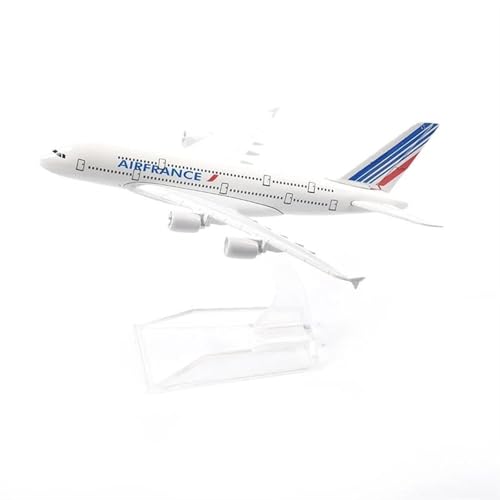 JIAOBING Legierungsmetallmodell Für Air France Concorde, Vorgefertigtes Flugzeugmodell, Druckguss-Modellflugzeug Im Maßstab 1:400(France A380) von JXYAQTSOF