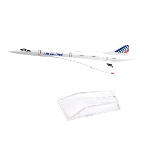 JIAOBING Legierungsmetallmodell Für Air France Concorde, Vorgefertigtes Flugzeugmodell, Druckguss-Modellflugzeug Im Maßstab 1:400(France Concorde) von JXYAQTSOF