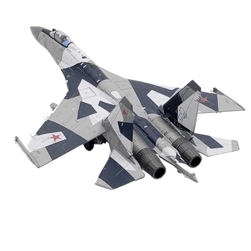 JIAOBING Maßstab 1/100 Für Russisches Su-27-Kampfflugzeug, Militärmodell, Flugzeug Aus Legiertem Metall, Sammlermodell(Su35 Grey) von JXYAQTSOF