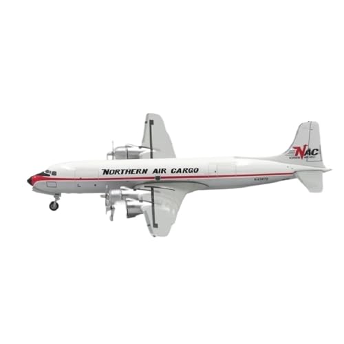 JIAOBING Maßstab 1:400 für DC-6 Cargo N43872 GJNAC1152 Druckguss-Flugzeugmodell, Metall-Miniaturflugzeuge von JXYAQTSOF