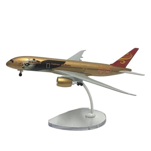 JIAOBING Metallflugzeugmodell Im Maßstab 1:400 Für China Hainan Airlines Boeing B787, Vorgefertigtes Modellspielzeug(Golden) von JXYAQTSOF