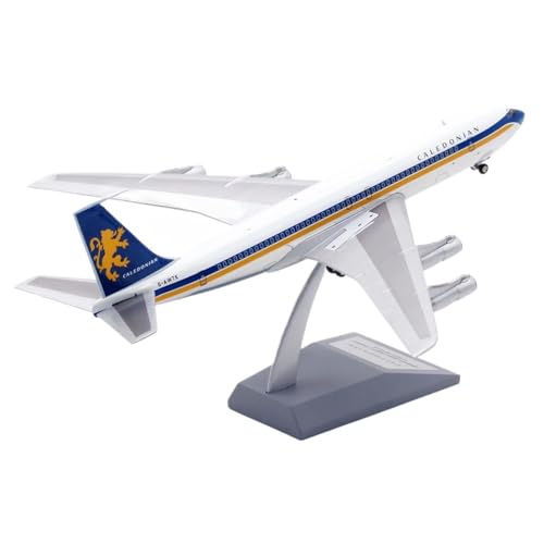 JIAOBING Sammlerflugzeug Aus Legierung Für Caledonian Airways Boeing B707-300, Druckguss-Flugzeugmodell Im Maßstab 1:200, G-AWTK von JXYAQTSOF