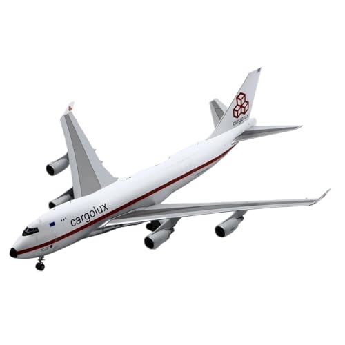 JIAOBING Sammlermodell Im Maßstab 1:200 Für Cargolux-Flugzeugmodell Boeing B747-400 (ER) Im Retro-Lack-Look, Metalldruckguss, LX-NCL von JXYAQTSOF