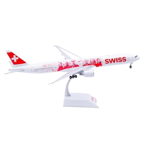 JIAOBING Sammlermodell Im Maßstab 1:200 Für Swissair „Star Alliance“ Boeing B777-300 Flugzeugmodell HB-JNA Aus Druckgussmetall von JXYAQTSOF