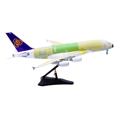 JIAOBING Sammlermodell Im Maßstab 1:200 for Thai Airways A380 „Bare Metal“ Flugzeugmodell Aus Druckgussmetall F-WWAO von JXYAQTSOF